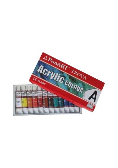 Ponart Troya Akrilik Boya 12 Renk X 12 Ml.