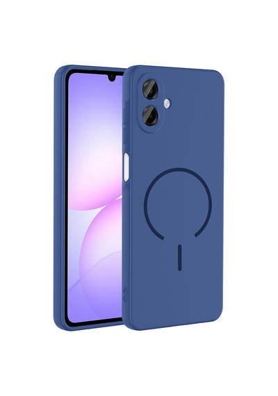 Zore Samsung Galaxy Uyumlu A07 Kılıf M-safe Şarj Özellikli Omsy Meta Kapak - Kahverengi