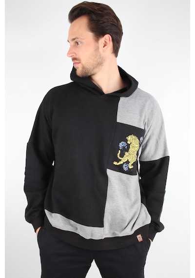 Alexander Gardi Alexandergardı Oversize Renk Bloklu Kapüşonlu Sweatshırt E20-152703 001