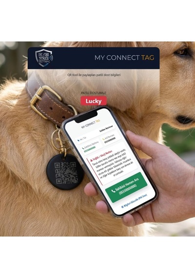 Yeni Nesil Akıllı Evcil Hayvan Künyesi, Qr Kod Ve Nfc Destekli, Güncellenebilir Dijital Kedi Ve Köpek Künye Diğer