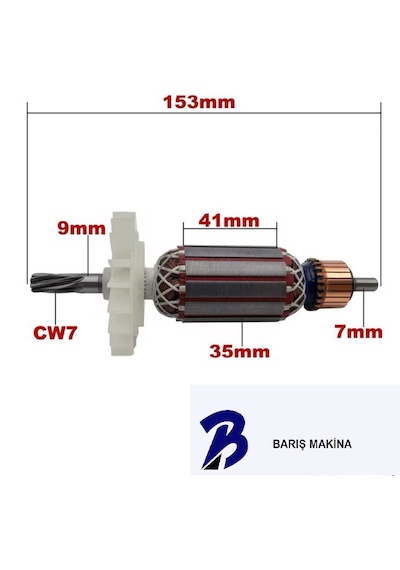 Sgs 5180 Uyumlu Endüvi Rotor