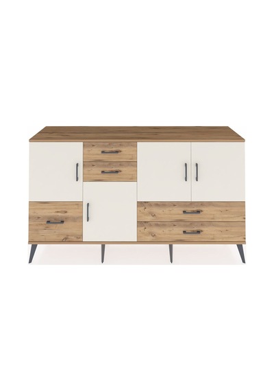 Hyperion Konsol 4 Raflı 5 Çekmeceli 4 Kapaklı 176x44x99 Çam-aytaş Çam-aytaşı/çam