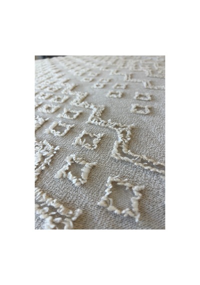 Krem Şönil İskandinav Yatak Örtüsü Takımı 250 X 260 Cm Valonlu Model 2 Adet 50 X 70 Yastık Kılıfı Bej