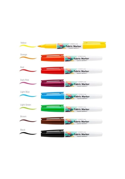 Lineplus Fabric Marker Kumaş Boyama Kalemi 8 Renk