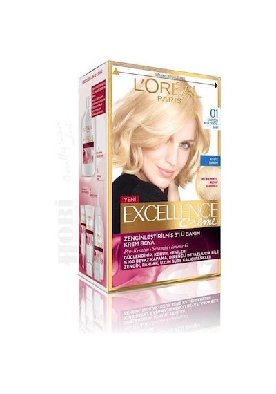 Loreal Excellence 01 Ultra Doğal Açık Sarı Saç Boyası