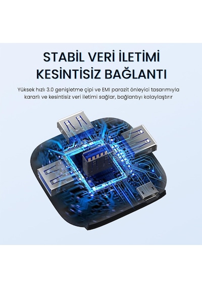 Tr 4 Portlu Usb 2.0 Çoklayıcı Hub Siyah