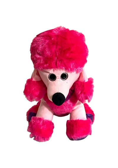 Süslü Köpek Peluş 35 Cm - Pembe Pembe