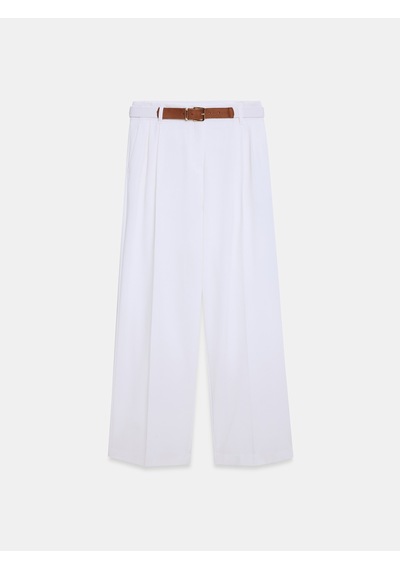 DİLVİN 72715 Kemerli Pileli Pantolon-açık Taş