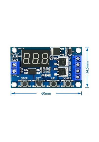 Dual Mos 12 24v Zaman Ayarlı Geciktirmeli Led Ekran Zaman Rölesi