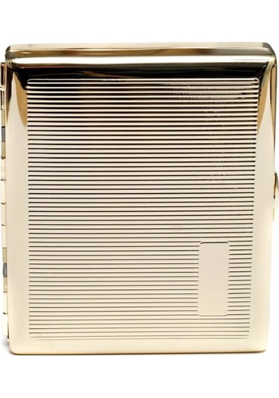 Bıyıklı Tobacco Winjet Altın Rengi Metal Sigara Tabakası - 800980