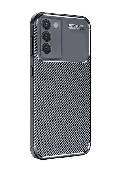 Vivo V30 Lite 4g Uyumlu Kılıf Auto Focus Karbon Kapak - Siyah