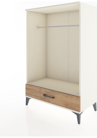 Hyperion Dolap Tek Raflı Tek Çekmeceli Tek Askılı 88x44x134 A... Aytaşı