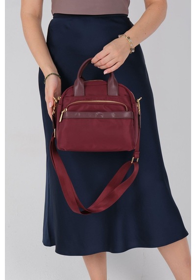 Silver Polo Sp1216 Kadın El Çantası Saten Bordo-bordo