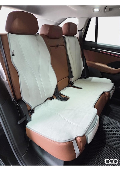 Bod Skoda Kodiaq Oto Koltuk Koruyucu Kılıf 2023-sonrası Latmos Serisi Gri