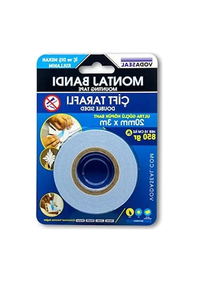 Çift Taraflı Montaj Bandı, 20mm X 3m Boyutlarında 0,13mm X 48mm X 25mt