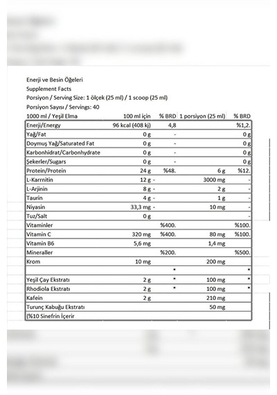 Bcaa 300 Gr / L-carnıtine 1000 Gr Yeşil Elma