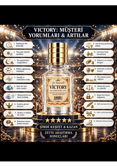 Lé Sensuals Victory Erkek Parfüm EDP 50 ML