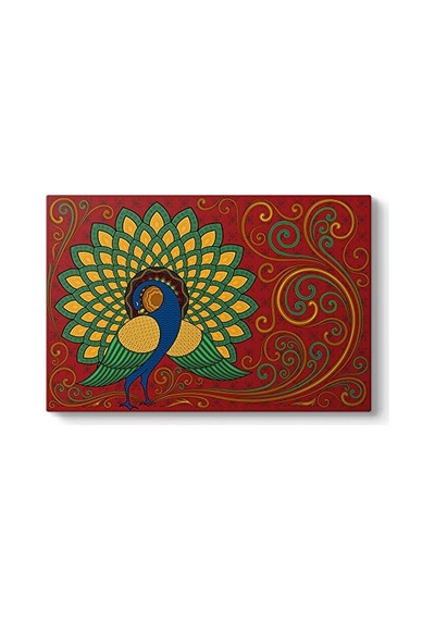 Tavus Kuşu Vektörel Tablo 45 X 30 -