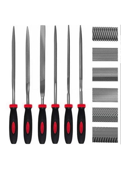 6 Parça Mini Eğe Seti - 16cm İnce İşçilik Saatçi Eğe Ve Törpü Seti
