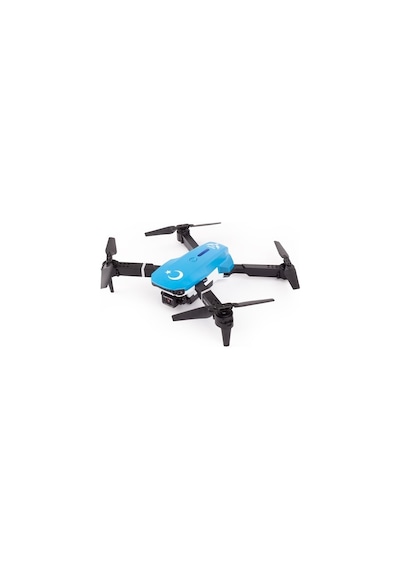 İlk Dronum Katlanır Çift Kameralı Tek Tuşla Iniş Kalkış Başlangıç Drone Model (1 Bataryalı, Mavi)