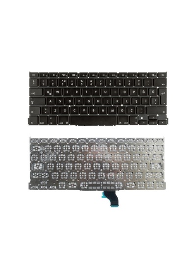 Apple Uyumlu Macbook Pro 13 A1502 2013 14 15 Laptop Klavyesi Siyah Tr Büyük Enter