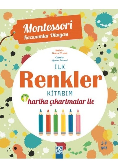 Montessori Kazanımlar Dünyası - İlk Renkler Kitabım 2-4 Yaş - Yqbx-652453