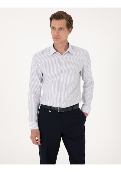 Pierre Cardin Erkek Mavi Gömlek Desenli 50307135-vr036 Mavi