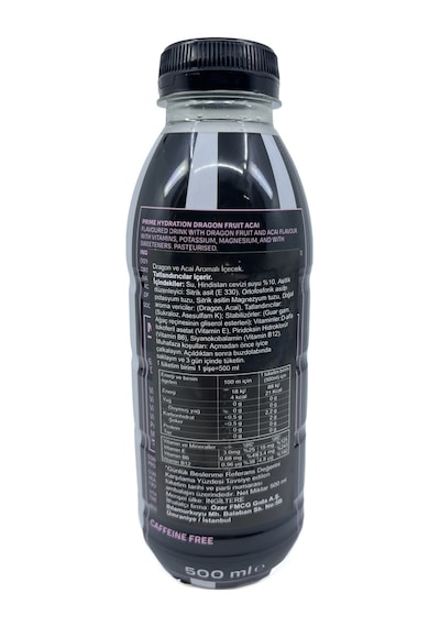 Prime Hydration Juventus Edition 500 Ml - Ejder Meyvesi Ve Açai Aromalı Sporcu İçeceği