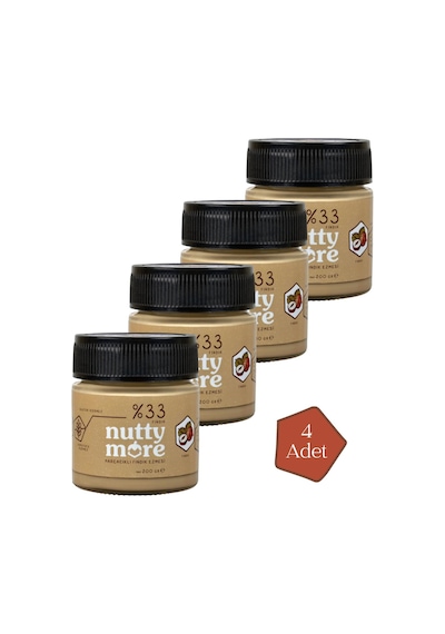 Nutty More %33 Fındık Parçacıklı Fındık Ezmesi 200 Gr X 4 Adet