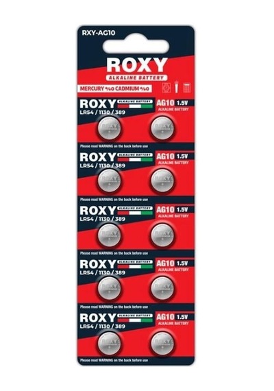 Roxy Rxy-ag10 1.5 Volt Lr54/1130/189/389 Alkalin Düğme Pil