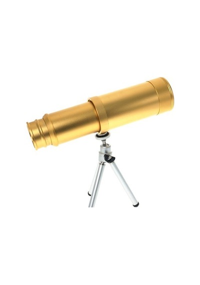 Sahil Seyri Uzak Görme Hobi Aracı 50x50 Panda Metal Gövde Tek Gözle Büyük Mercek Korsan Dürbün Gold