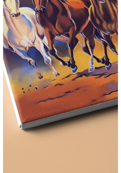Webstyle Sayılarla Boyama Seti Kasnaklı Vahşi Atlar 40 X 50 Cm