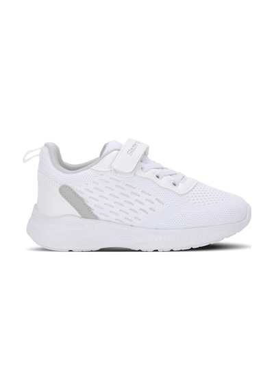 Slazenger Flarex Unisex Çocuk Cırt Cırtlı Beyaz / Gri Günlük Spor Ayakkabısı Beyaz - Gri