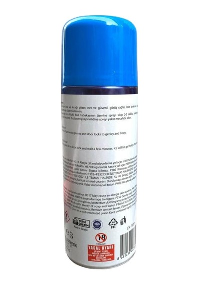 Araba Cam Buzlanma Önleyici Buz Engelleyici Buz Çözücü Sprey 400 ML