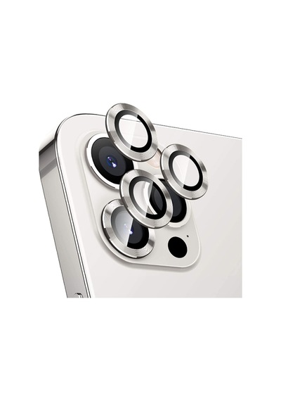 Apple Uyumlu   iPhone 12 Pro Max 3D Metal Çerçeveli Kamera Lens Koruyucu (484505230)