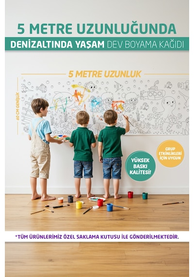 Denizaltı Boyama Kağıdı