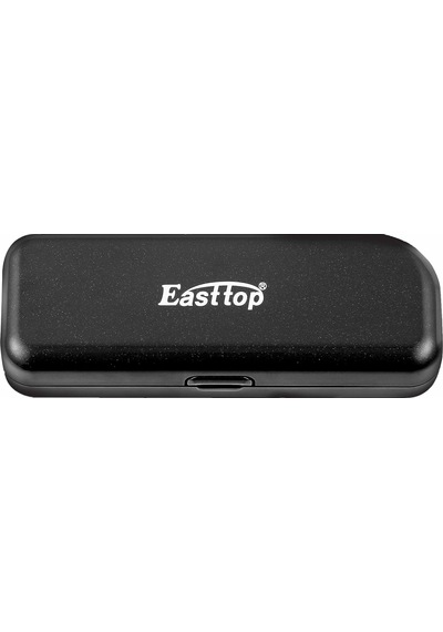 East Top T10-40 Harmonica Bakır Gövde / Kromatik Pompalı / 10 Delikli / Gümüş Renk Mızıka