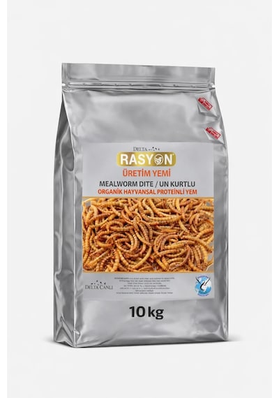 Un Kurtlu Organik Hayvansal Proteinli Üretim Yemi Küçük Taneli - 100 Ml