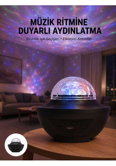 Çok Renkli Projektör Lamba Disko Topu Gece Lambası Kablosuz Diğer 66914547