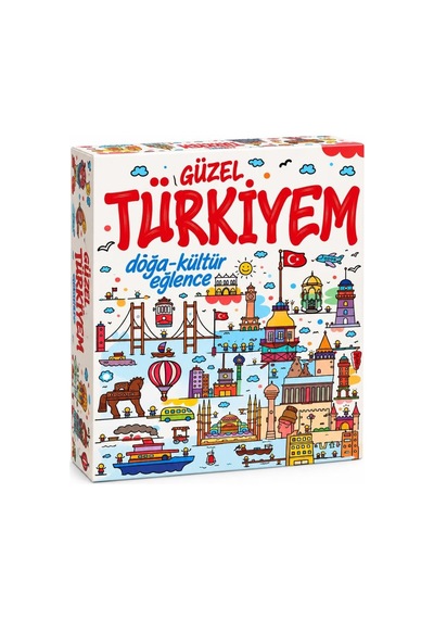 Güzel Türkiyem Türkiye Kültür Ve Coğrafya Bilgi Yarışması 200 Kartlı Eğitici Kutu Oyunu