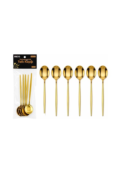 Altın Renk Tatlı Kaşığı 13cm