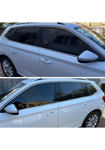 Skoda Kamiq Krom Cam Çerçevesi Set 2019- 10 Parça