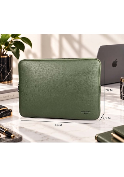 Unisex Haki Renk Küçük 12,9 & 13,1 Inç Tablet, iPad Kılıfı, Apple Uyumlu MacBook Ve Notebook Çantası Haki