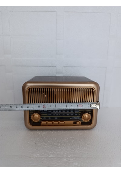 Nostaljik Radyo Klasik Radyo Bluetooth Hoparlör Usb-tf Çalar Ses Bombası Şarjlı Radyo - Kahverengi-