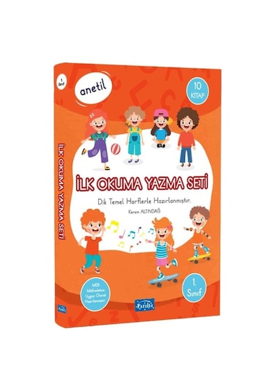 Anetil - İlk Okuma Yazma Seti 10 Kitap Set
