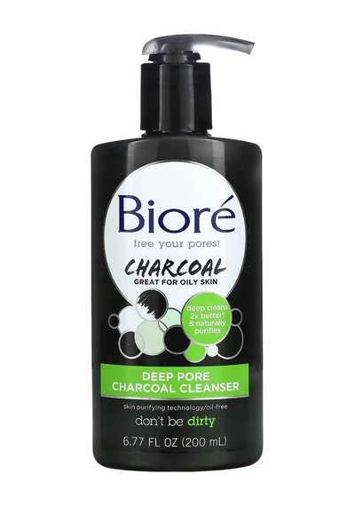 Biore Charcoal Yağlı Ciltler İçin Derin Gözenek Temizleyici 200ML