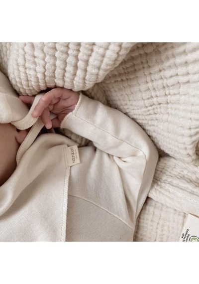 Naturaborn Gots Organik Sertifikalı Bebek Fular Mama Önlüğü Pembe
