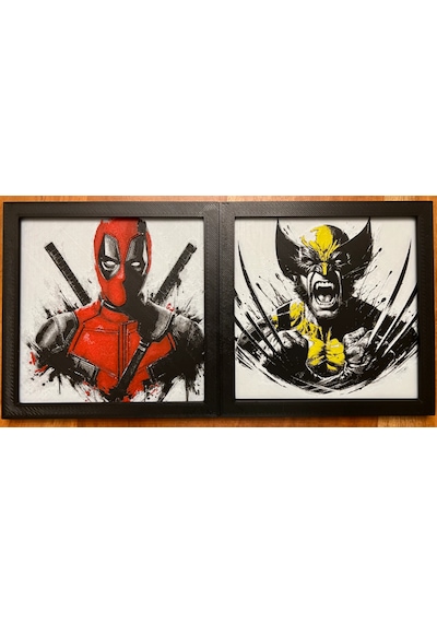 Wolverine Kızgın 3d Baskı Tablo Çerceve