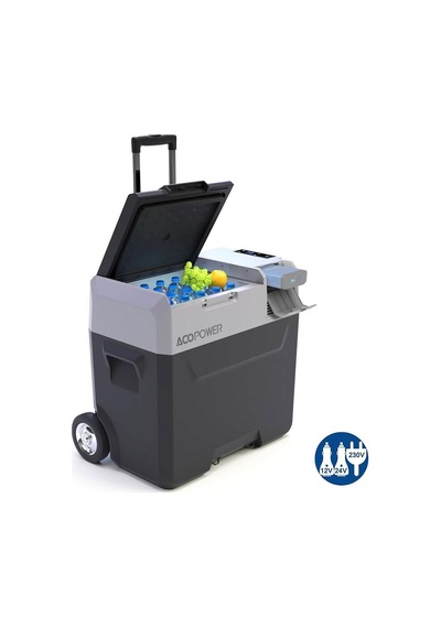 Acopower Px50 12/24/220volt 50litre Kompresörlü Tekerlekli Outdoor Oto Buzdolabı Akü Dahil Değildir Fr Px50