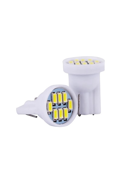 5 Adet Turuncu Renk T10 Park Ampulü Dipsiz Ampul Led Ampul Her Ar
